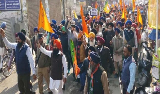 ਅਕਾਲੀ-ਭਾਜਪਾ ਨੇਤਾਵਾਂ ਨੇ ਕੱਢਿਆ ਸਰਕਾਰ ਦੇ ਖਿਲਾਫ ਰੋਸ਼ ਮਾਰਚ