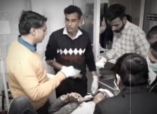 ਦਰਦਨਾਕ ਹਾਦਸਾ : ਧਾਰੀਵਾਲ ‘ਚ ਬੇਕਾਬੂ ਹੋ ਕੇ ਪਲਟੀ ਬੱਸ, 18 ਜ਼ਖਮੀ, ਇਕ ਮਹਿਲਾ ਦਾ ਪੈਰ ਤੇ ਬੱਚੇ ਦਾ ਹੱਥ ਵੱਢੀਆ ਗਿਆ