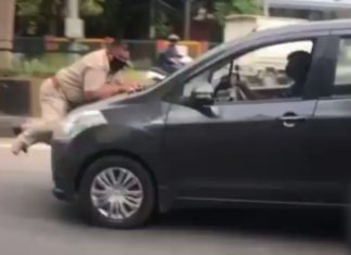 ASI ਨੂੰ ਕਾਰ ‘ਤੇ ਟੰਗਣ ਵਾਲੇ ਨੌਜਵਾਨ ਤੇ ਉਸਦੇ ਪਿਤਾ ‘ਤੇ ਹੱਤਿਆ ਦੀ ਕੋਸ਼ਿਸ਼ ਦਾ ਕੇਸ ਦਰਜ