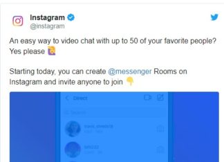 Instagram ‘ਤੇ 50 ਲੋਕ ਇੱਕਠੇ ਕਰ ਸਕਣਗੇ Video ਕਾਲ, ਸੋਸ਼ਲ ਨੈਟਵਰਕਿੰਗ ਸਾਈਟ ਨੂੰ ‘ਮੈਸੇਂਜਰ ਰੂਮ’ ਫੀਚਰ ਦੀ ਸਪੋਰਟ