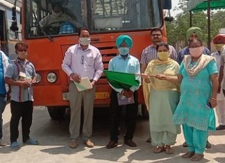 ਫਰੀਦਕੋਟ ਤੋਂ 200 ਪ੍ਰਵਾਸੀ ਮਜ਼ਦੂਰ ਆਪਣੇ ਪਿੰਡਾਂ ਨੂੰ ਹੋਏ ਰਵਾਨਾ