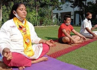 कपूरथला में पतंजलि समिति की ओर से लगाया योग प्रशिक्षण शिविर