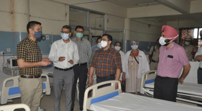 ਸਿਵਲ ਹਸਪਤਾਲ ਜਲੰਧਰ ‘ਚ ਹੁਣ 56 ਬੈਡ 2 ਵਿਸ਼ੇਸ਼ ਐਚ.ਐਫ.ਐਨ.ਓ (H.F.N.O) ਮਸ਼ੀਨਾਂ ਨਾਲ ਤਿਆਰ