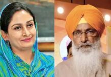 ਬੀਬੀ ਬਾਦਲ ਦੇ ਅਸਤੀਫੇ ‘ਤੇ ਢੀਂਡਸਾ ਨੇ ਕਿਹਾ ਉਂਗਲੀ ‘ਤੇ ਖੂਨ ਲਾ ਕੇ ਕੋਈ ਸ਼ਹੀਦ ਨਹੀਂ ਹੋ ਸਕਦਾ