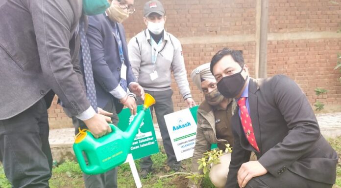 आकाश इंस्टीट्यूट ने चलाई ‘ग्रीन जालंधर – क्लीन जालंधर’ मुहिम