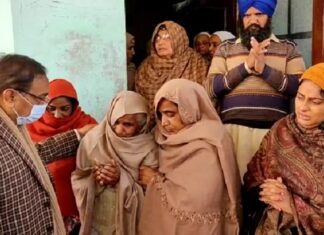 Commissioner Patiala Division and DC Patiala Visit Deceased Farmers Families