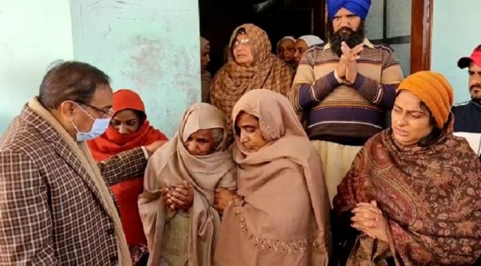 Commissioner Patiala Division and DC Patiala Visit Deceased Farmers Families