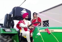 ਲਾੜੇ ਨਾਲ ਪੂਰੀ ਬਰਾਤ ਆਈ ਟ੍ਰੈਕਟਰ ‘ਤੇ, ਡੋਲੀ ਵੀ ਗਈ ਟ੍ਰੈਕਟਰ ‘ਤੇ
