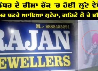 Video : ਜਲੰਧਰ ਦੇ ਚੀਮਾ ਚੌਕ ‘ਚ ਹੋਈ ਲੁੱਟ ਵੇਖੋ, ਕੋਟ ਪਾ ਕੇ ਆਇਆ ਲੁਟੇਰਾ, ਗਹਿਣੇ ਲੈ ਕੇ ਭੱਜਿਆ