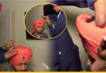 Video : ਇੱਕ ਹੱਥ ਨਾਲ ਪੱਗ ਬਣਦਾ ਇਹ ਨੌਜਵਾਨ ਤੁਹਾਨੂੰ ਹੈਰਾਨ ਕਰ ਦੇਵੇਗਾ