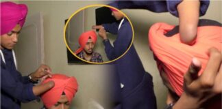 Video : ਇੱਕ ਹੱਥ ਨਾਲ ਪੱਗ ਬਣਦਾ ਇਹ ਨੌਜਵਾਨ ਤੁਹਾਨੂੰ ਹੈਰਾਨ ਕਰ ਦੇਵੇਗਾ