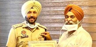 ਡੀਐਸਪੀ ਸਰਬਜੀਤ ਰਾਏ ਦਾ ਡੀਜੀਪੀ ਸਪੈਸ਼ਲ ਡਿਸਕ ਨਾਲ ਸਨਮਾਨ, ਕੋਵਿਡ ਦੌਰਾਨ ਸ਼ਾਨਦਾਰ ਸੇਵਾਵਾਂ ਨਿਭਾਉਣ ਲਈ ਆਈਜੀ ਨੇ ਕੀਤਾ ਸਨਮਾਨਿਤ