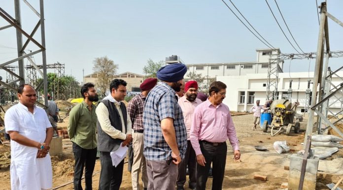 ਡਿਸਟ੍ਰੀਬਿਸ਼ਨ ਅਫਸਰ ਆਉਣ ਵਾਲੇ ਝੋਨੇ ਦੇ ਸੀਜ਼ਨ ਵਿੱਚ ਵਧੀਆ ਬਿਜਲੀ ਸਪਲਾਈ ਲਈ ਵਧੀਆ ਯਤਨ ਅਤੇ ਨਤੀਜੇ ਅਧਾਰਤ ਪ੍ਰਬੰਧ ਕਰਨ : ਇੰਜ: ਡੀ. ਪੀ.ਐੱਸ. ਗਰੇਵਾਲ