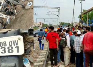 ਜਲੰਧਰ : ਬੰਦ ਸੋਢਲ ਫਾਟਕ ਦੇ ਥੱਲਿਓ ਲੰਘਦੇ ਨੌਜਵਾਨ ਦੀ ਟ੍ਰੇਨ ਦੀ ਚਪੇਟ ਵਿੱਚ ਆਉਣ ਨਾਲ ਮੌਤ, ਕੰਨਾਂ ਵਿੱਚ ਹੈੱਡਫੋਨ ਕਰਕੇ ਨਹੀਂ ਸੁਣੀ ਆਵਾਜ਼