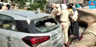 ਬਟਾਲਾ ਪਹੁੰਚੇ ਭਾਜਪਾ ਦੇ ਵਾਈਸ ਪ੍ਰਧਾਨ ਨੂੰ ਕਿਸਾਨਾਂ ਨੇ ਘੇਰਿਆ, ਕਾਰ ਦਾ ਸ਼ੀਸ਼ਾ ਤੋੜਿਆ