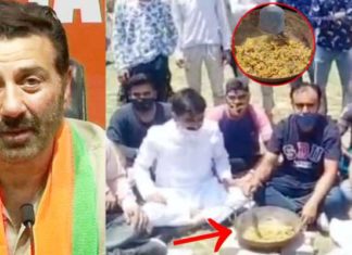 ਸੰਨੀ ਦਿਓਲ ਦੇ ਘਰ ਦੇ ਬਾਹਰ ਯੂਥ ਕਾਂਗਰਸ ਨੇ ਪਾਣੀ ‘ਚ ਪਕੌੜੇ ਤਲੇ