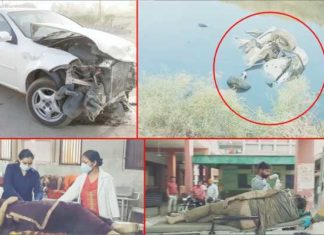 ਜਲਾਲਾਬਾਦ ਨੇੜੇ 2 ਕਾਰਾਂ ਦੀ ਟੱਕਰ, ਇਕ ਕਾਰ ਛੱਪੜ ‘ਚ ਡਿੱਗੀ, ਦਮ ਘੁੱਟਣ ਨਾਲ ਮਾਂ-ਬੇਟੀ ਸਮੇਤ 3 ਦੀ ਮੌਤ