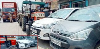 ਕਿਸ਼ਨਪੁਰਾ ਰੋਡ ‘ਤੇ ਟਰੱਕ ਨੇ ਖੜ੍ਹੀ ਟਰਾਲੀ ਨੂੰ ਮਾਰੀ ਟੱਕਰ, 3 ਕਾਰਾਂ ਦਾ ਨੁਕਸਾਨ