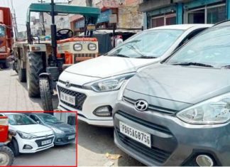 ਕਿਸ਼ਨਪੁਰਾ ਰੋਡ ‘ਤੇ ਟਰੱਕ ਨੇ ਖੜ੍ਹੀ ਟਰਾਲੀ ਨੂੰ ਮਾਰੀ ਟੱਕਰ, 3 ਕਾਰਾਂ ਦਾ ਨੁਕਸਾਨ