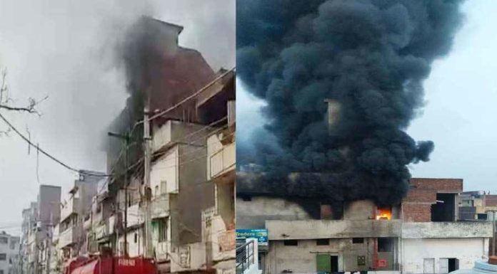 ਲੁਧਿਆਣਾ ‘ਚ ਪਲਾਸਟਿਕ ਦੇ ਗੋਦਾਮ ਨੂੰ ਲੱਗੀ ਭਿਆਨਕ ਅੱਗ, 40 ਤੋਂ ਵੱਧ ਗੱਡੀਆਂ ਨੇ ਪਾਇਆ ਅੱਗ ‘ਤੇ ਕਾਬੂ