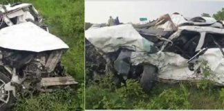 ਅੰਮ੍ਰਿਤਸਰ-ਬਠਿੰਡਾ ਨੈਸ਼ਨਲ ਹਾਈਵੇ ‘ਤੇ ਤੇਜ਼ ਰਫ਼ਤਾਰ 2 ਕਾਰਾਂ ਦੀ ਭਿਆਨਕ ਟੱਕਰ ‘ਚ 5 ਦੀ ਮੌਤ, 2 ਗੰਭੀਰ ਜ਼ਖਮੀ