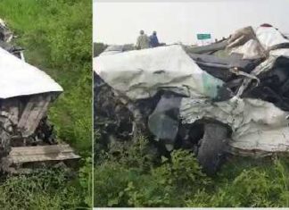 ਅੰਮ੍ਰਿਤਸਰ-ਬਠਿੰਡਾ ਨੈਸ਼ਨਲ ਹਾਈਵੇ ‘ਤੇ ਤੇਜ਼ ਰਫ਼ਤਾਰ 2 ਕਾਰਾਂ ਦੀ ਭਿਆਨਕ ਟੱਕਰ ‘ਚ 5 ਦੀ ਮੌਤ, 2 ਗੰਭੀਰ ਜ਼ਖਮੀ