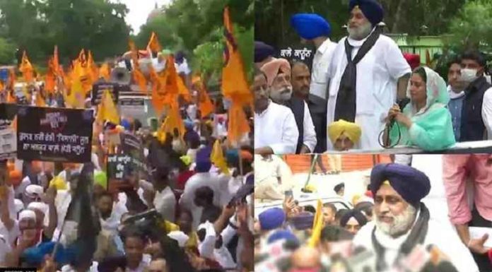 ਸ਼੍ਰੋਮਣੀ ਅਕਾਲੀ ਦਲ ਵੱਲੋਂ ਖੇਤੀ ਕਾਨੂੰਨਾਂ ਖਿਲਾਫ਼ ਦਿੱਲੀ ‘ਚ ਗੁਰਦੁਆਰਾ ਰਕਾਬ ਗੰਜ ਸਾਹਿਬ ਤੋਂ ਸੰਸਦ ਤੱਕ ਰੋਸ ਮਾਰਚ, ਧਾਰਾ 144 ਲਾਗੂ