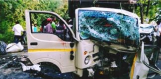 ਕਾਰ-ਟੈਂਪੂ ਦੀ ਟੱਕਰ ‘ਚ 4 ਮਜ਼ਦੂਰਾਂ ਦੀ ਮੌਤ, ਇਕ ਦਰਜਨ ਜ਼ਖਮੀ