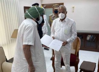 ਕੈਪਟਨ ਅਮਰਿੰਦਰ ਸਿੰਘ ਨੇ ਮੁੱਖ ਮੰਤਰੀ ਦੇ ਅਹੁਦੇ ਤੋਂ ਦਿੱਤਾ ਅਸਤੀਫਾ, ਰਾਜਪਾਲ ਨੂੰ ਸੌਂਪਿਆ