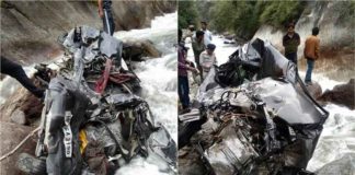 ਹਿਮਾਚਲ : 500 ਮੀਟਰ ਡੂੰਘੀ ਖੱਡ ‘ਚ ਡਿੱਗੀ ਕਾਰ, ਮਾਂ-ਪਿਓ ਤੇ ਧੀ ਦੀ ਮੌਤ, ਔਰਤ ਲਾਪਤਾ