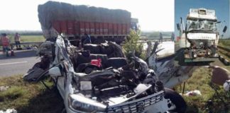 ਹਰਿਆਣਾ : ਕਾਰ ਨੂੰ ਟਰੱਕ ਨੇ ਬੁਰੀ ਤਰ੍ਹਾਂ ਦਰੜਿਆ, 8 ਮੌਤਾਂ, ਲਾਸ਼ਾਂ ਦੇਖ ਕੰਬ ਗਏ ਲੋਕ