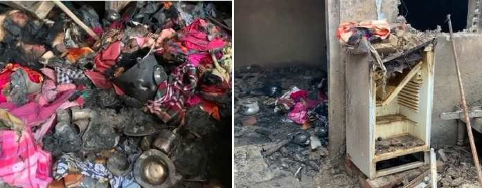 ਮੁਕਤਸਰ : ਅੱਗ ਲੱਗਣ ਨਾਲ ਗਰੀਬ ਦਾ ਘਰ ਸੜ ਕੇ ਸੁਆਹ, ਛੱਤ ਡਿੱਗੀ