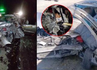 ਜਲੰਧਰ : ਹਾਈਵੇ ‘ਤੇ ਖੜ੍ਹੇ ਟਰੱਕ ‘ਚ ਵੱਜੀ ਕਾਰ, NRI ਬਜ਼ੁਰਗ ਪਤੀ-ਪਤਨੀ ਅਤੇ ਬੱਚੀ ਦੀ ਮੌਤ, 3 ਗੰਭੀਰ ਜ਼ਖਮੀ