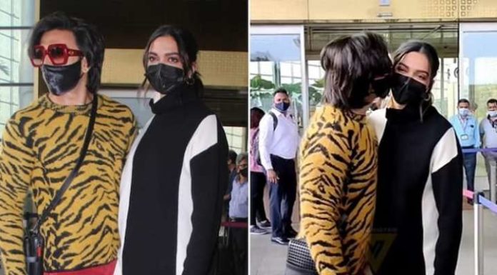 ਵਾਇਰਲ ਵੀਡੀਓ : ਰਣਵੀਰ ਸਿੰਘ ਨੇ ਏਅਰਪੋਰਟ ‘ਤੇ ਦੀਪਿਕਾ ਨੂੰ ਕੀਤਾ ਕਿੱਸ, ਪੈਪਰਾਜ਼ੀ ਬੋਲੇ “Once More, Once More”