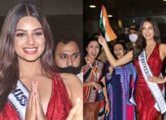 ਮਿਸ ਯੂਨੀਵਰਸ 2021 ਦਾ ਖਿਤਾਬ ਜਿੱਤ ਕੇ ਮੁੰਬਈ ਪਹੁੰਚੀ ਹਰਨਾਜ਼ ਕੌਰ ਸੰਧੂ, ਹੋਇਆ ਗ੍ਰੈਂਡ ਵੈਲਕਮ, ਵੇਖੋ ਵੀਡੀਓ