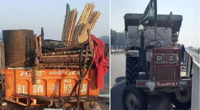 ਘਰ ਵਾਪਸੀ ਦੌਰਾਨ ਟਰੱਕ ਦੀ ਟੱਕਰ ਨਾਲ ਪਲਟੀ ਟਰਾਲੀ, ਪੰਜਾਬ ਦੇ 2 ਕਿਸਾਨਾਂ ਦੀ ਮੌਤ, 5 ਜ਼ਖਮੀ