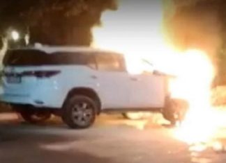 ਚੰਡੀਗੜ੍ਹ ‘ਚ ਗੁੰਡਾਗਰਦੀ : ਭਾਜਪਾ ਵਿਧਾਇਕ ਦੀ ਫਾਰਚੂਨਰ ਦਾ ਪਹਿਲਾਂ ਤੋੜਿਆ ਸ਼ੀਸ਼ਾ, ਫਿਰ ਸ਼ਰਾਰਤੀ ਅਨਸਰਾਂ ਨੇ ਲਗਾ ਦਿੱਤੀ ਅੱਗ