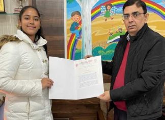 Khushi Sharma designated as ‘The Student Ambassador : Creative Writing and Research’ by State Council for Educational Research and Training
