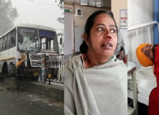 ਧੁੰਦ ਦੀ ਪ੍ਰਵਾਹ ਕੀਤੇ ਬਿਨਾਂ ਚਲਾਈ ਤੇਜ਼ ਰਫਤਾਰ ਨਾਲ ਸਰਕਾਰੀ ਬੱਸ, ਡਿਵਾਈਡਰ ‘ਤੇ ਚਾੜ੍ਹੀ, ਸਵਾਰੀਆਂ ਜ਼ਖ਼ਮੀ