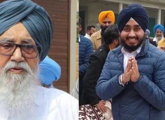 ਦਾਦਾ ਪ੍ਰਕਾਸ਼ ਸਿੰਘ ਬਾਦਲ ਲਈ ਪੋਤੇ ਅਨੰਤਬੀਰ ਸਿੰਘ ਨੇ ਮੰਗੀਆਂ ਲੋਕਾਂ ਤੋਂ ਵੋਟਾਂ