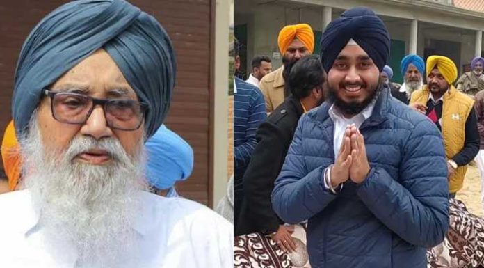 ਦਾਦਾ ਪ੍ਰਕਾਸ਼ ਸਿੰਘ ਬਾਦਲ ਲਈ ਪੋਤੇ ਅਨੰਤਬੀਰ ਸਿੰਘ ਨੇ ਮੰਗੀਆਂ ਲੋਕਾਂ ਤੋਂ ਵੋਟਾਂ