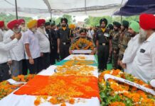 ਆਪਣੇ ਜਨਮਦਿਨ ਵਾਲੇ ਦਿਨ ਚੀਨ ਦੇ ਬਾਰਡਰ ‘ਤੇ ਸ਼ਹੀਦ ਹੋਏ ਕੁਲਦੀਪ ਸਿੰਘ ਦਾ ਹੋਇਆ ਅੰਤਿਮ ਸਸਕਾਰ