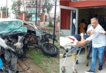 ਵੈਸ਼ਨੋ ਦੇਵੀ ਮੱਥਾ ਤੋਂ ਪਰਤ ਰਹੇ ਪਰਿਵਾਰ ਦੀ ਗੱਡੀ ਡਿਵਾਇਡਰ ‘ਚ ਵੱਜੀ, ਪਤਨੀ, ਮਾਂ ਤੇ ਮਾਸੂਮ ਬੱਚੀ ਦੀ ਮੌਤ; ਨੌਜਵਾਨ ਗੰਭੀਰ ਜ਼ਖਮੀ