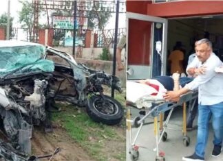 ਵੈਸ਼ਨੋ ਦੇਵੀ ਮੱਥਾ ਤੋਂ ਪਰਤ ਰਹੇ ਪਰਿਵਾਰ ਦੀ ਗੱਡੀ ਡਿਵਾਇਡਰ ‘ਚ ਵੱਜੀ, ਪਤਨੀ, ਮਾਂ ਤੇ ਮਾਸੂਮ ਬੱਚੀ ਦੀ ਮੌਤ; ਨੌਜਵਾਨ ਗੰਭੀਰ ਜ਼ਖਮੀ