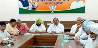 ਭਾਜਪਾ ਦੀ ਕੋਰ ਕਮੇਟੀ ਦੀ ਮੀਟਿੰਗ ‘ਚ ਪੁੱਜੇ ਕੈਪਟਨ ਅਮਰਿੰਦਰ ਸਿੰਘ ਨੇ ਕਿਹਾ- ‘ਆਪ’ ਸਰਕਾਰ ਨੂੰ ਪੰਜਾਬੀ ਜ਼ਿਆਦਾ ਦੇਰ ਬਰਦਾਸ਼ਤ ਨਹੀਂ ਕਰਨਗੇ