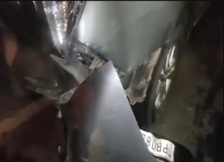 ਜਲੰਧਰ ਦੇ ਫੁੱਟਬਾਲ ਚੌਕ ‘ਚ ਅਮੀਰ ਬਾਪ ਦੇ ਭੂਤਰੇ ਲੜਕਿਆਂ ਨੇ ਕਾਰਾਂ ਨੂੰ ਮਾਰੀਆਂ ਟੱਕਰਾਂ, ਇਕ ਨੌਜਵਾਨ ਦੀ ਟੁੱਟੀ ਲੱਤ