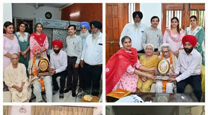 ਪੀ.ਐਸ.ਪੀ.ਸੀ.ਐਲ ਵੱਲੋਂ ਸਭ ਤੋਂ ਸੀਨੀਅਰ ਪੈਨਸ਼ਨਰ ਸਨਮਾਨਤ