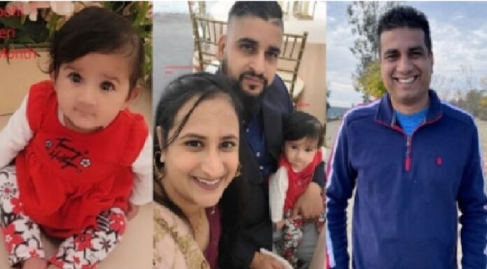 ਕੈਲੀਫੋਰਨੀਆ ਤੋਂ ਪੰਜਾਬੀ ਪਰਿਵਾਰ ਦੇ ਚਾਰ ਮੈਂਬਰ ਅਗਵਾ, 8 ਮਹੀਨਿਆਂ ਦੀ ਬੱਚੀ ਵੀ ਨਾਲ
