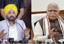 ਭਗਵੰਤ ਮਾਨ ਅਤੇ ਮਨੋਹਰ ਲਾਲ ਖੱਟਰ ਐੱਸ.ਵਾਈ.ਐੱਲ. ਦੇ ਹੱਲ ਲਈ ਇਸ ਤਰੀਕ ਨੂੰ ਕਰਨਗੇ ਮੀਟਿੰਗ