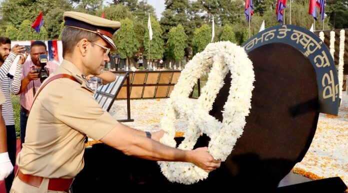 ਅਸੀਂ ਆਪਣੇ ਨਾਇਕਾਂ ਦੀਆਂ ਕੁਰਬਾਨੀਆਂ ਨੂੰ ਵਿਅਰਥ ਨਹੀਂ ਜਾਣ ਦੇਵਾਂਗੇ :ਡੀਜੀਪੀ ਪੰਜਾਬ